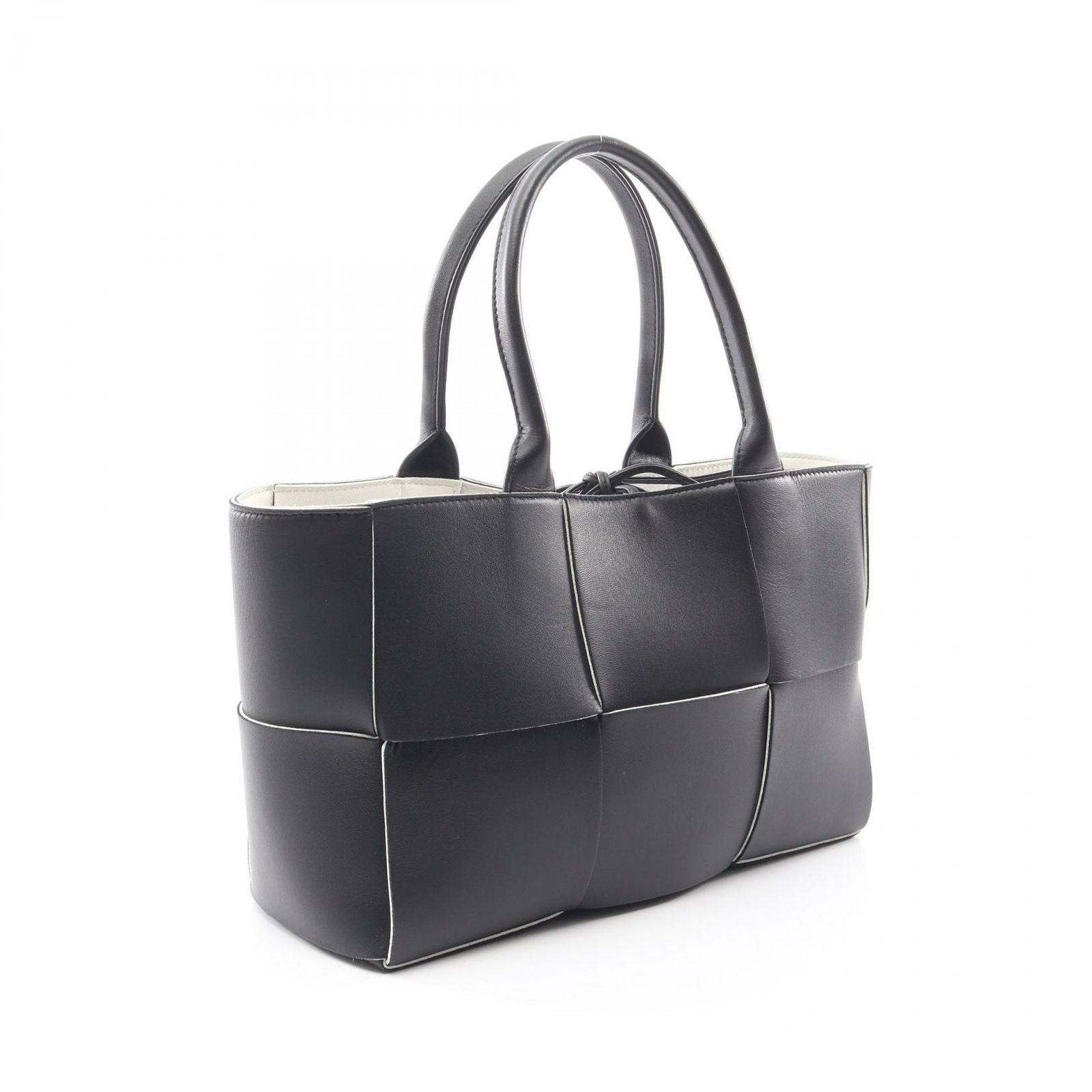 Bottega Veneta Tote Arco Maxi Intrecciato Black Leather Small — view 2