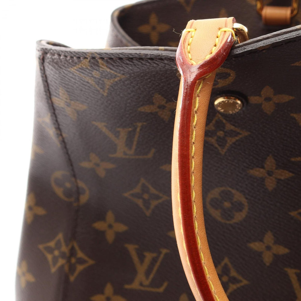 Louis Vuitton Tote Montaigne GM Canvas Leather — view 7