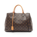 Louis Vuitton Tote Montaigne GM Canvas Leather