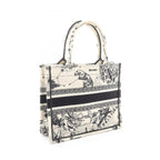 Dior Tote Book Small Zodiac White Black Canvas — view 2