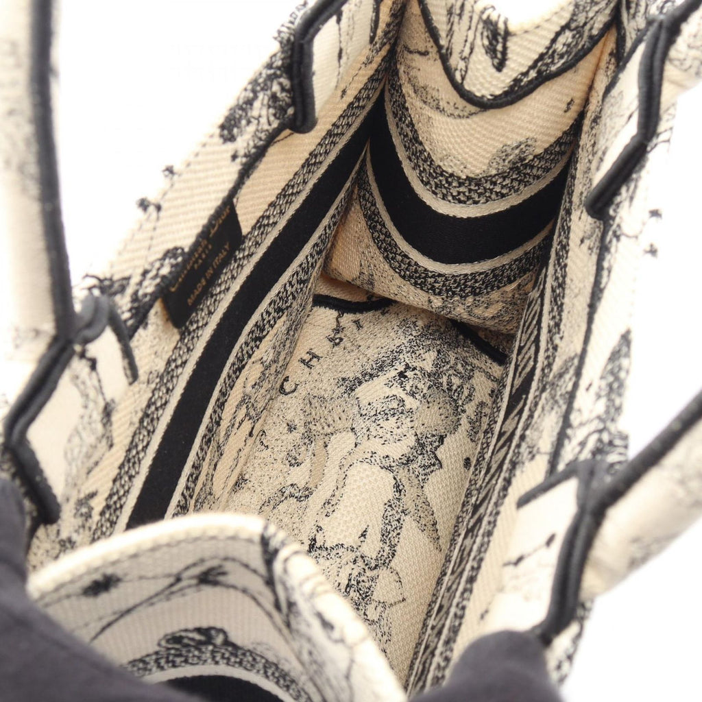Dior Tote Book Small Zodiac White Black Canvas — view 3