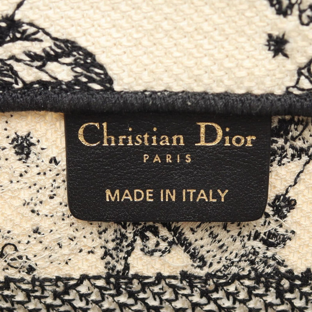 Dior Tote Book Small Zodiac White Black Canvas — view 4