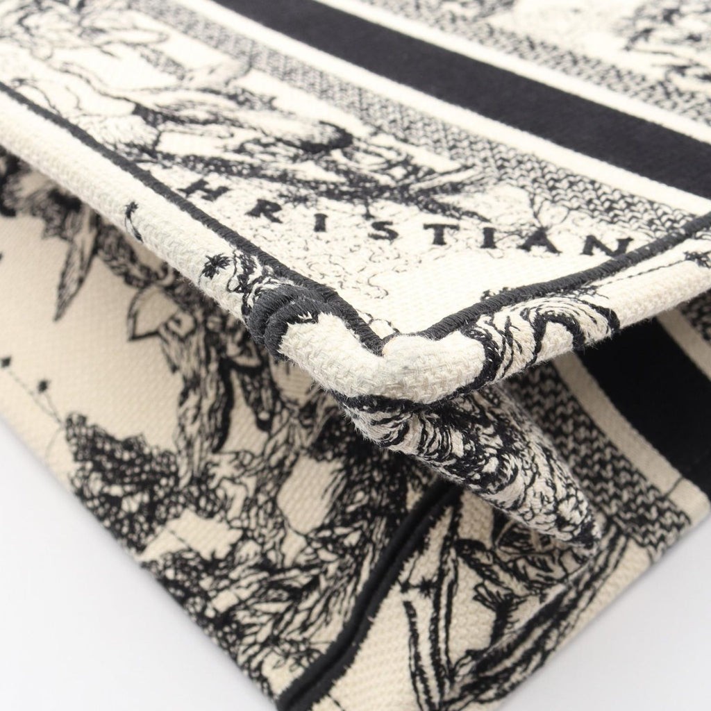 Dior Tote Book Small Zodiac White Black Canvas — view 8