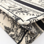 Dior Tote Book Small Zodiac White Black Canvas — view 8