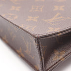 Louis Vuitton Handbag Petite Sac Plat 2-Way Canvas Leather