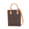 Louis Vuitton Handbag Petite Sac Plat 2-Way Canvas Leather