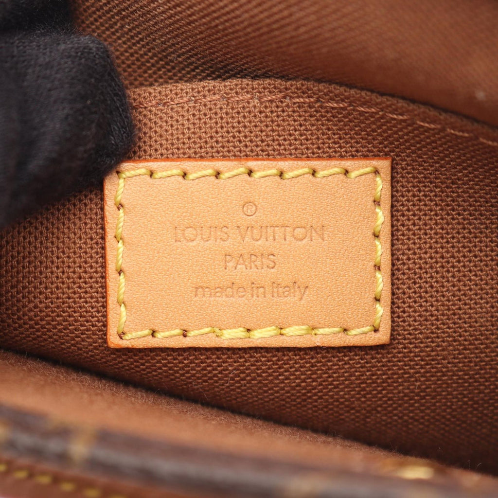 Louis Vuitton Handbag Petite Sac Plat 2-Way Canvas Leather