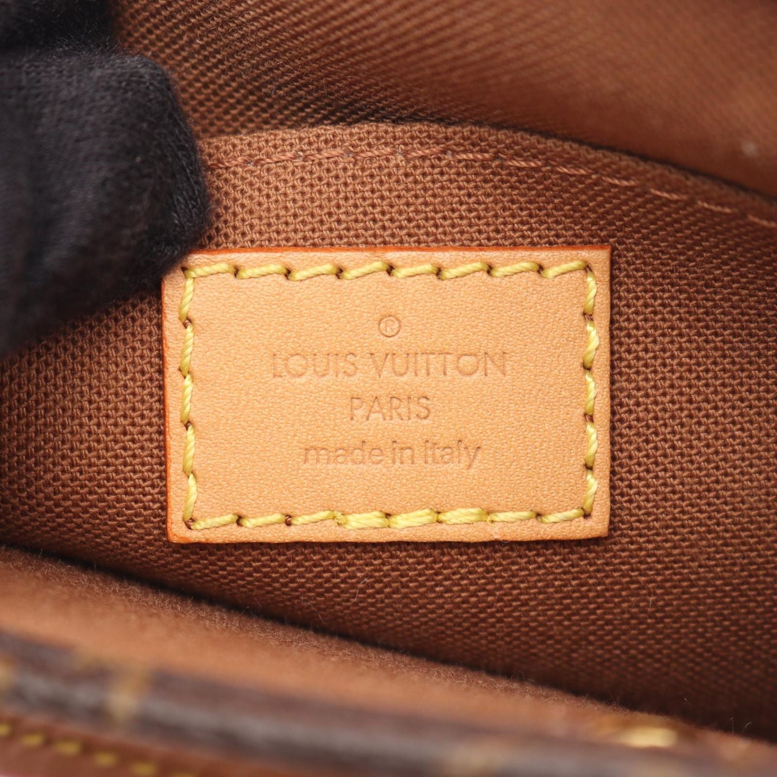 Louis Vuitton Handbag Petite Sac Plat 2-Way Canvas Leather
