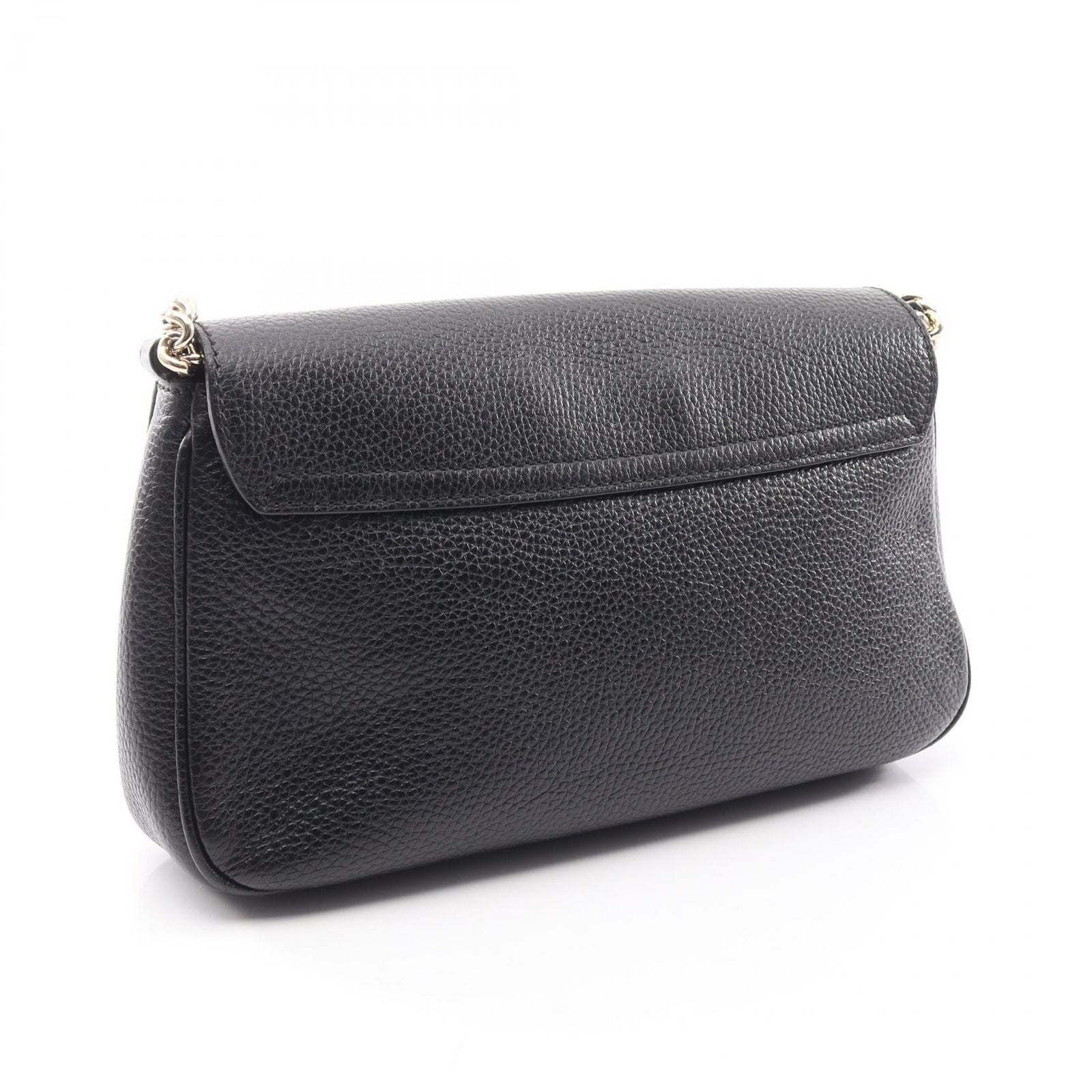 Gucci Shoulder Bag Soho Interlocking Black Leather Chain — view 2