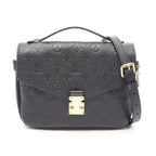 Louis Vuitton Handbag Pochette Metis MM 2-Way Noir Leather