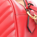 Gucci Shoulder Bag GG Marmont Red Leather — view 5