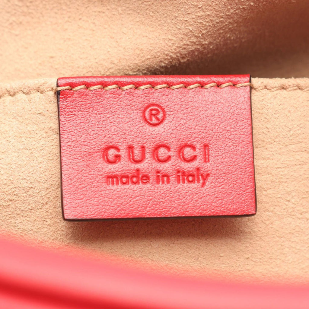 Gucci Shoulder Bag GG Marmont Red Leather — view 4