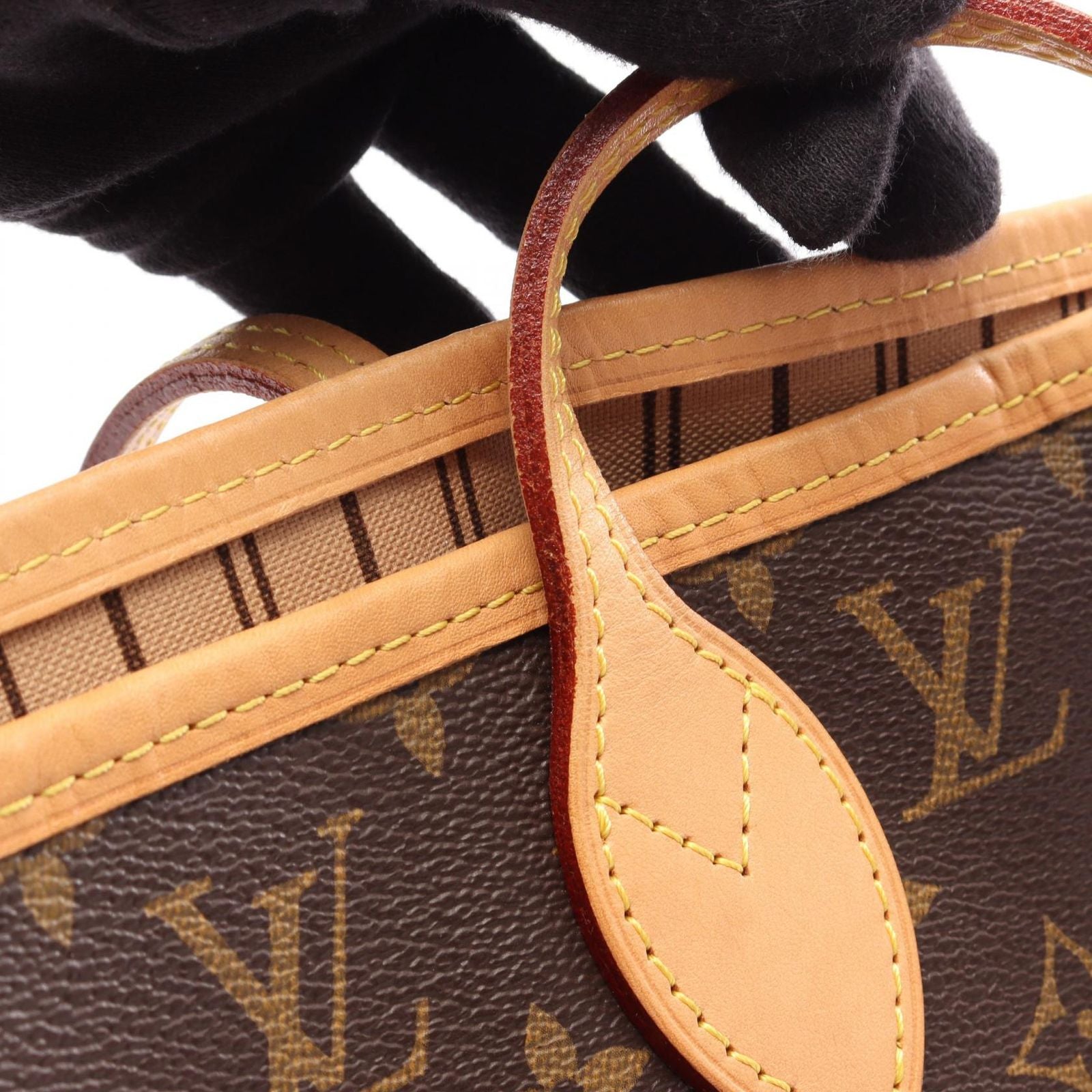 Louis Vuitton Tote Neverfull MM Canvas Leather — view 7