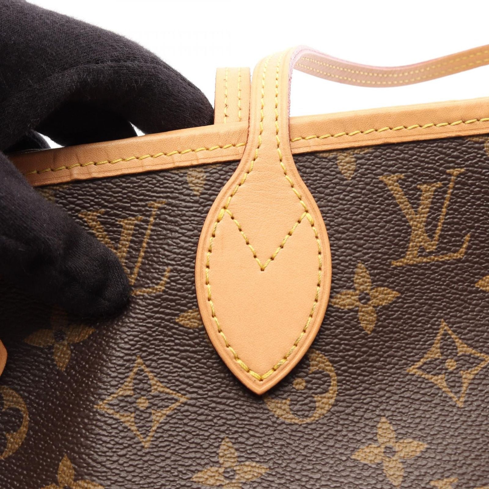 Louis Vuitton Tote Neverfull MM Canvas Leather — view 9
