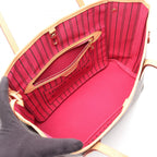 Louis Vuitton Tote Neverfull PM Pivoine Canvas Leather — view 3