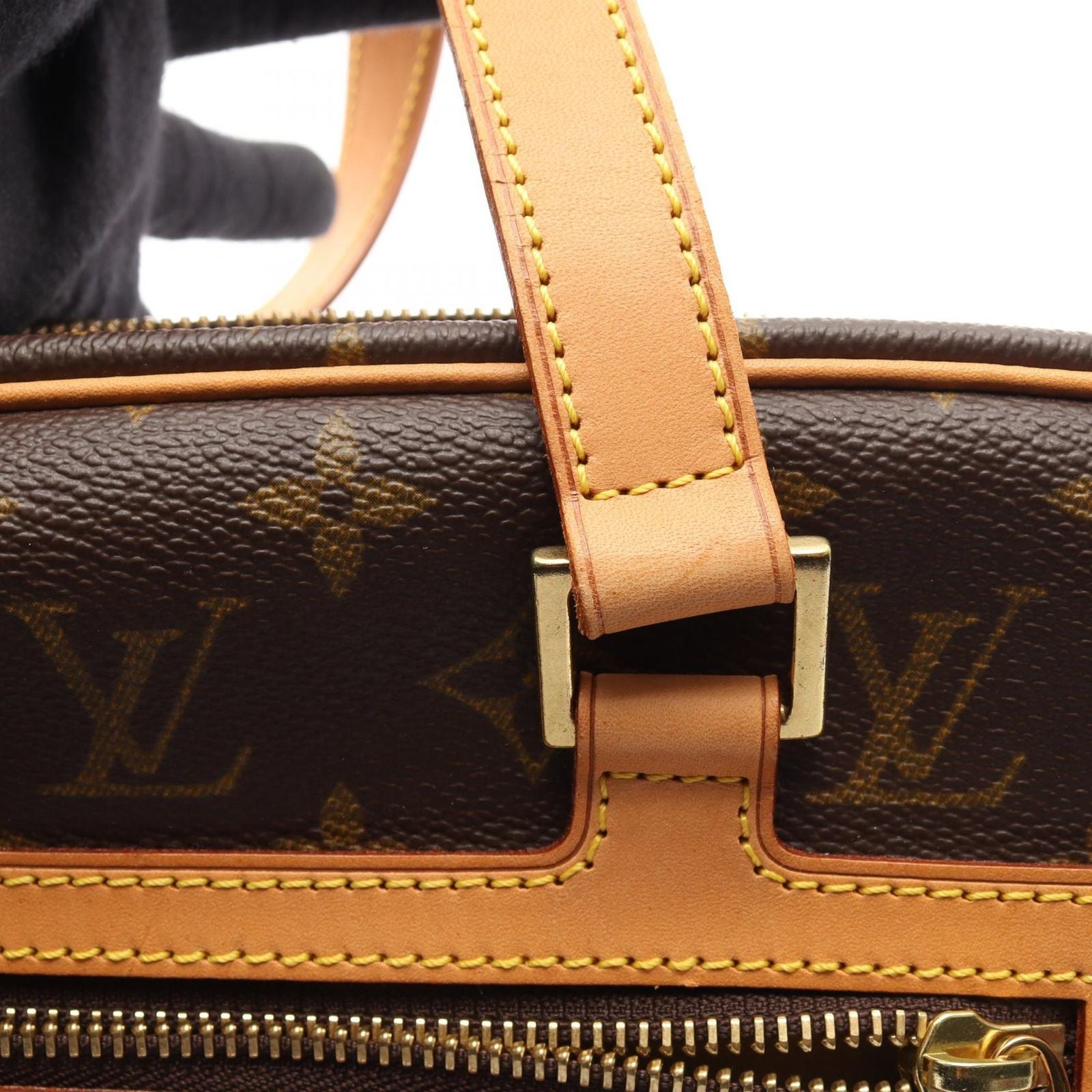 Louis Vuitton Shoulder Bag GM Canvas Leather GM — view 8