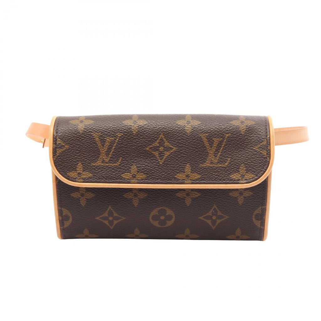 Louis Vuitton Waist Bag Pochette with Florentine Bouton Pression Canvas Leather