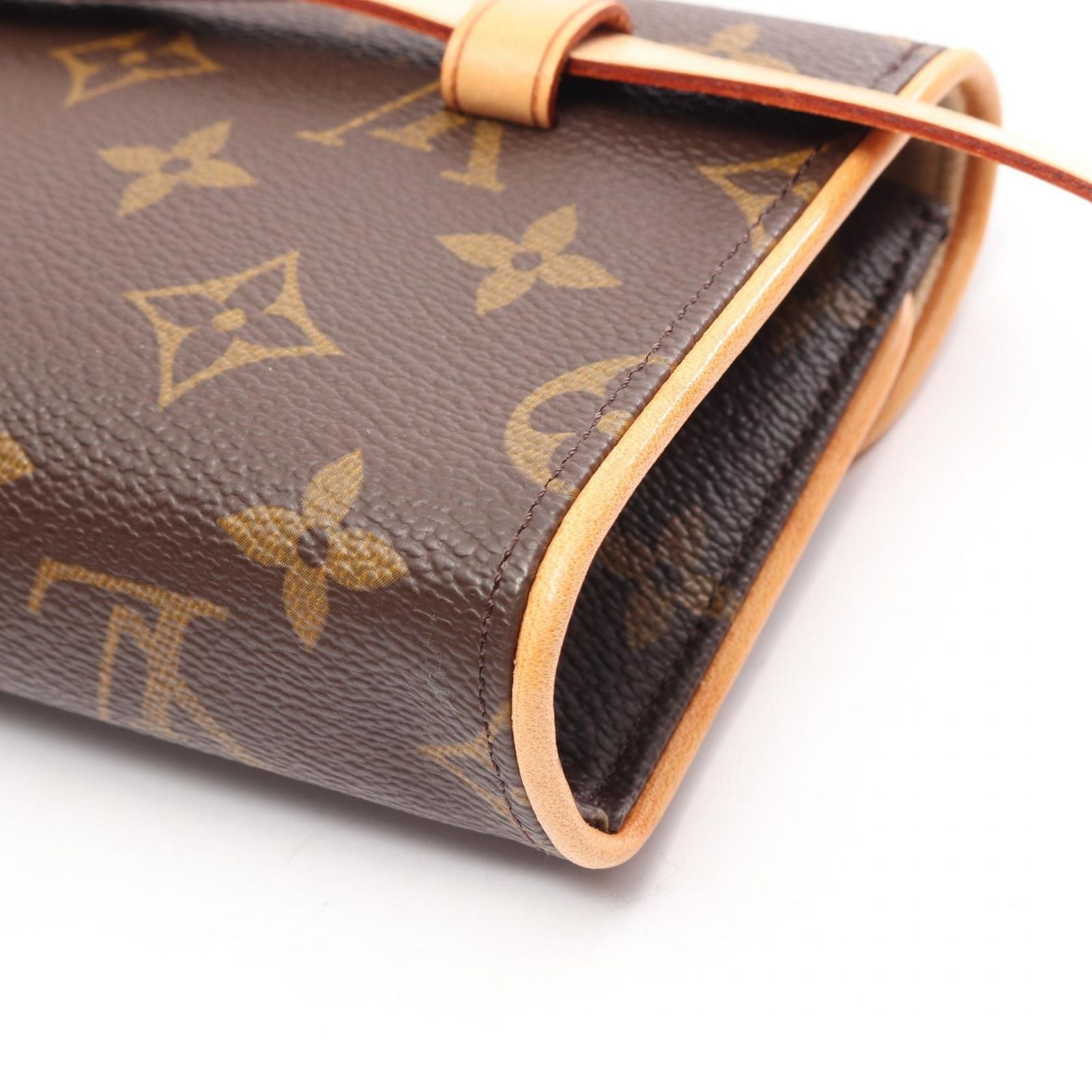 Louis Vuitton Waist Bag Pochette with Florentine Bouton Pression Canvas Leather — view 9