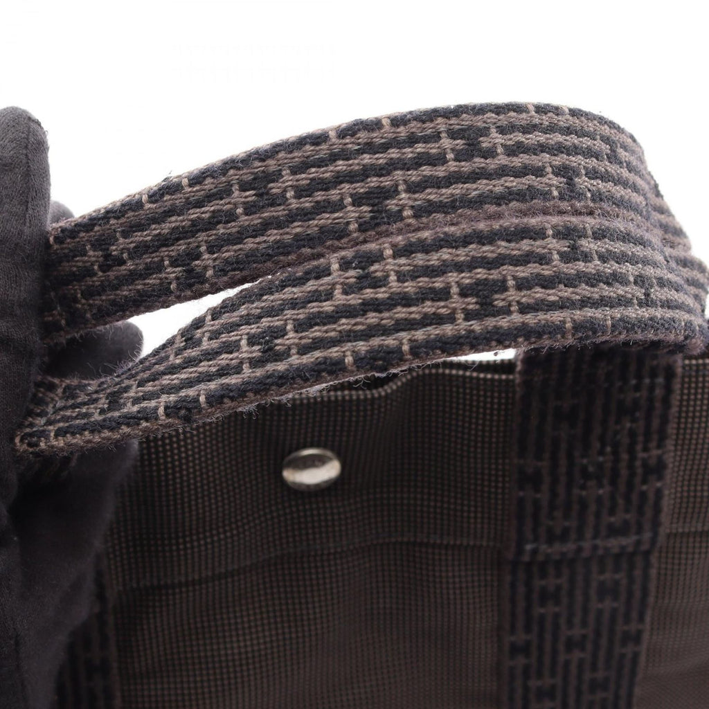 Hermes Tote Her Line MM Gray Canvas — view 9