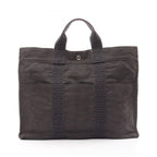 Hermes Tote Her Line MM Gray Canvas
