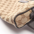 Gucci Waist Bag GG Canvas Beige Dark Brown — view 7