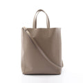 Celine Tote Vertical Small Cover 2-Way Gray Leather
