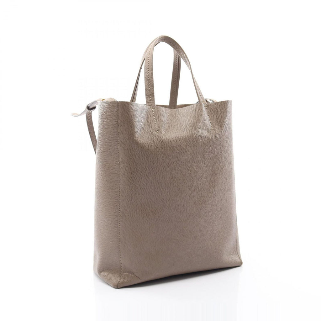 Celine Tote Vertical Small Cover 2-Way Gray Leather — view 2