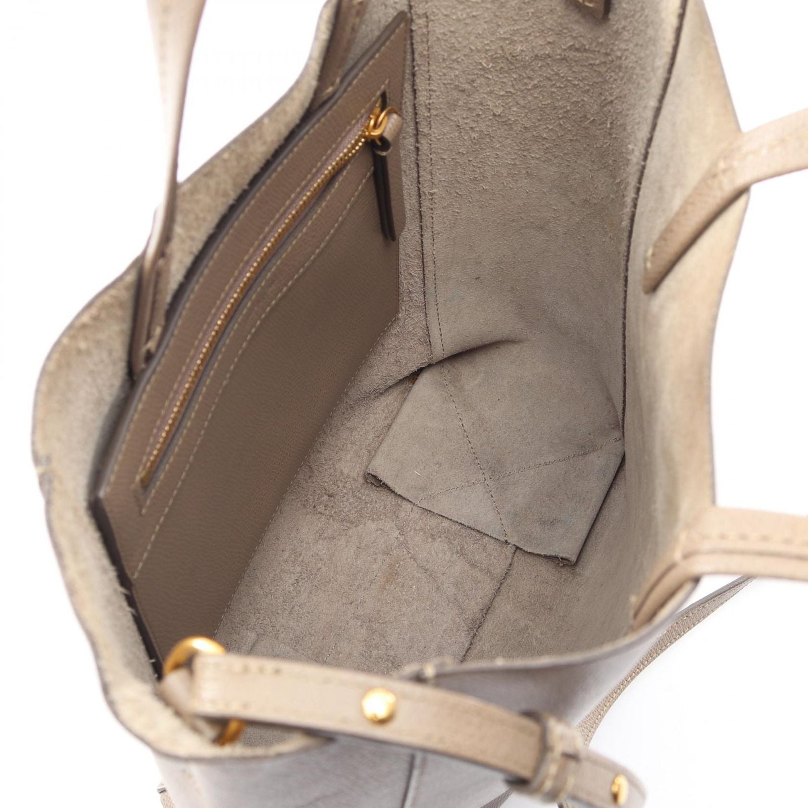 Celine Tote Vertical Small Cover 2-Way Gray Leather — view 3