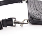 Bottega Veneta Shoulder Bag Intrecciato Black Leather — view 7