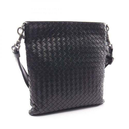 Bottega Veneta Shoulder Bag Intrecciato Black Leather — view 2