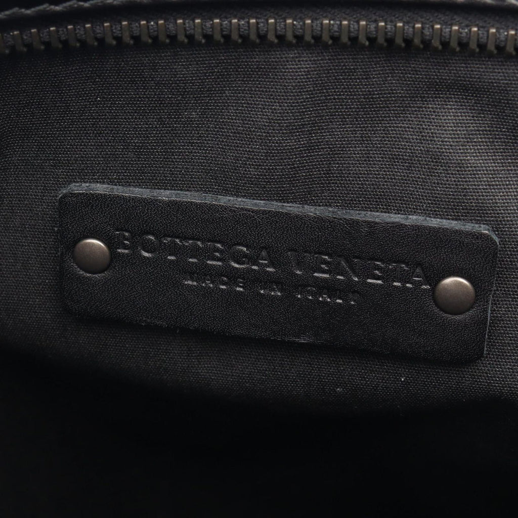 Bottega Veneta Shoulder Bag Intrecciato Black Leather — view 4