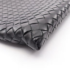 Bottega Veneta Shoulder Bag Intrecciato Black Leather — view 6