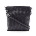 Bottega Veneta Shoulder Bag Intrecciato Black Leather