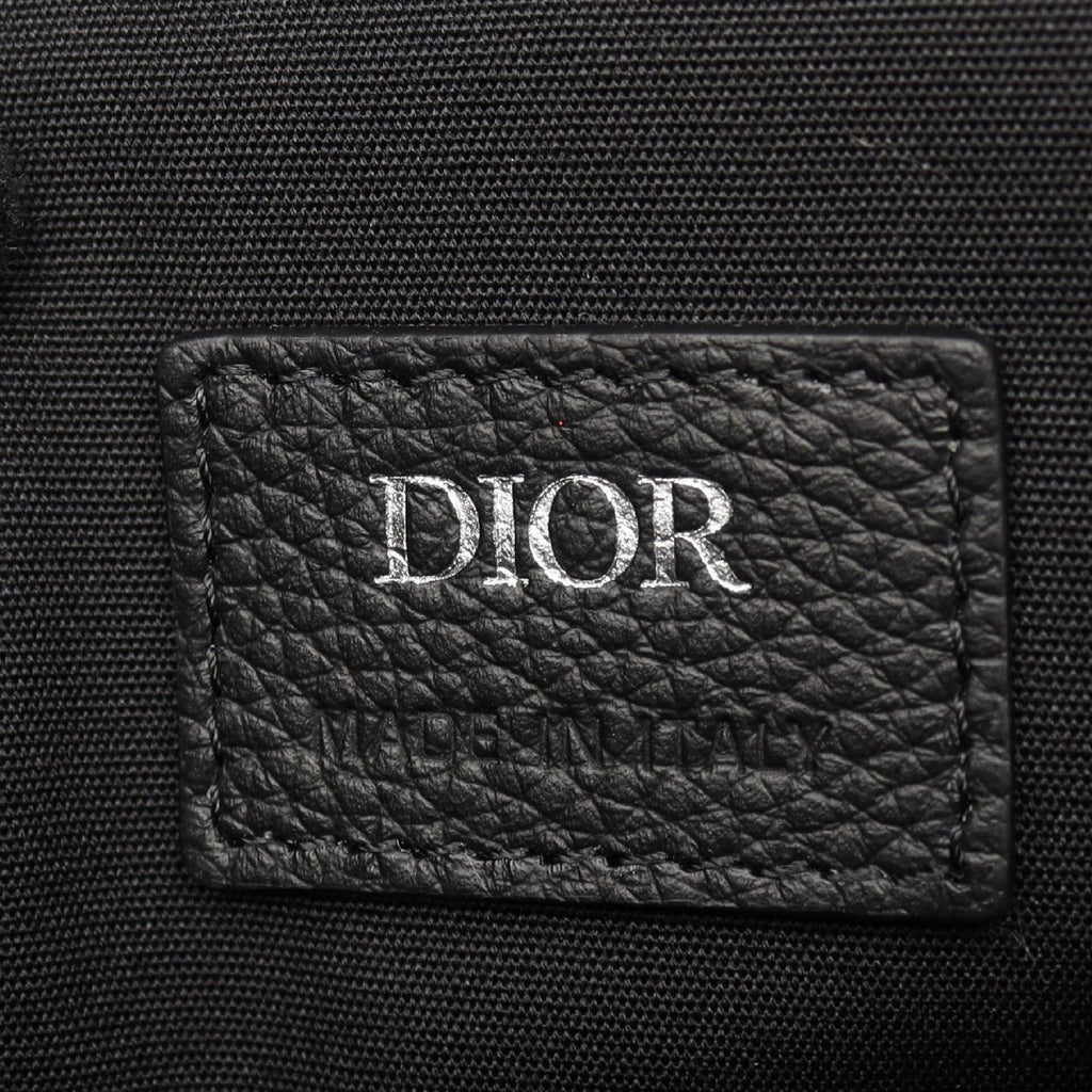 Dior Tote Maxi Oblique East West 2-Way Navy Ivory Black Canvas Leather — view 4