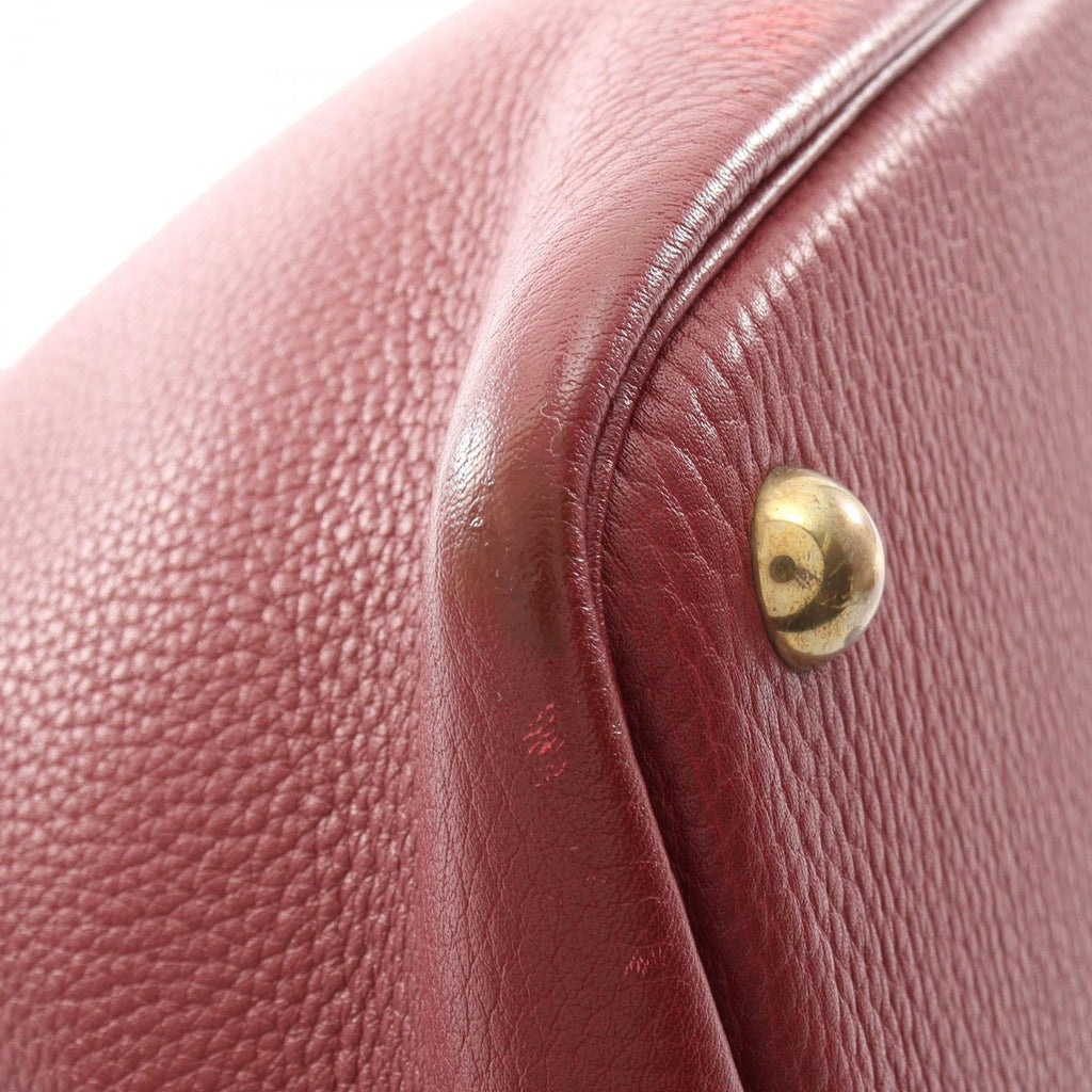 Hermes Handbag Bolide 45 Rouge Ache Leather — view 6
