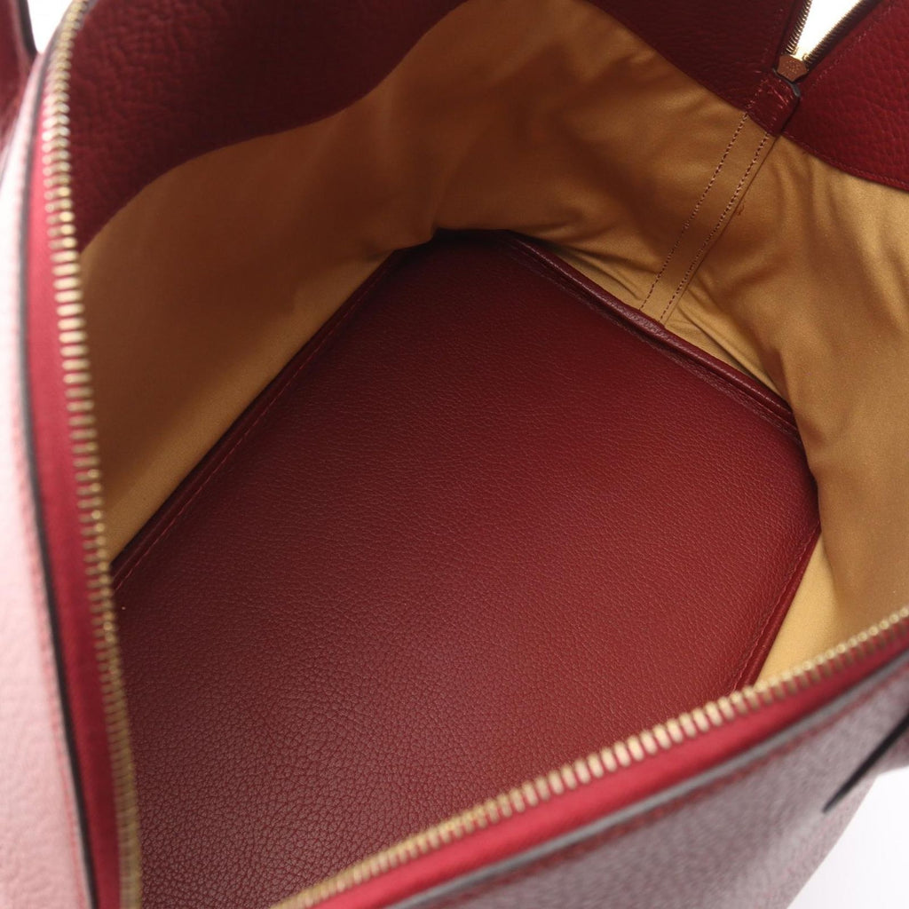 Hermes Handbag Bolide 45 Rouge Ache Leather — view 3
