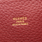 Hermes Handbag Bolide 45 Rouge Ache Leather — view 4