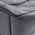 Chanel Tote Quilted Petite Shopping PST Black Caviar Leather Chain — view 7