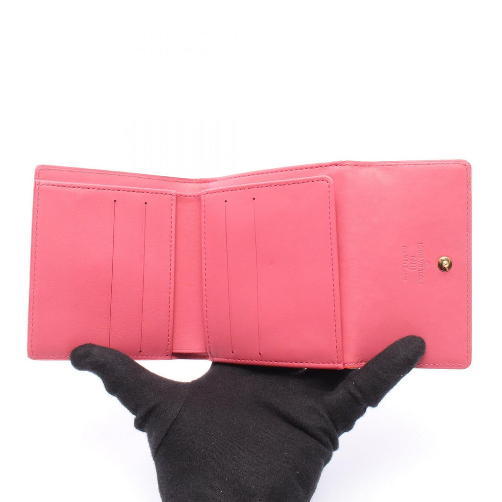 Louis Vuitton Hook Wallet Porte-Monnaie Billets Cult Cles Framboise Leather — view 3