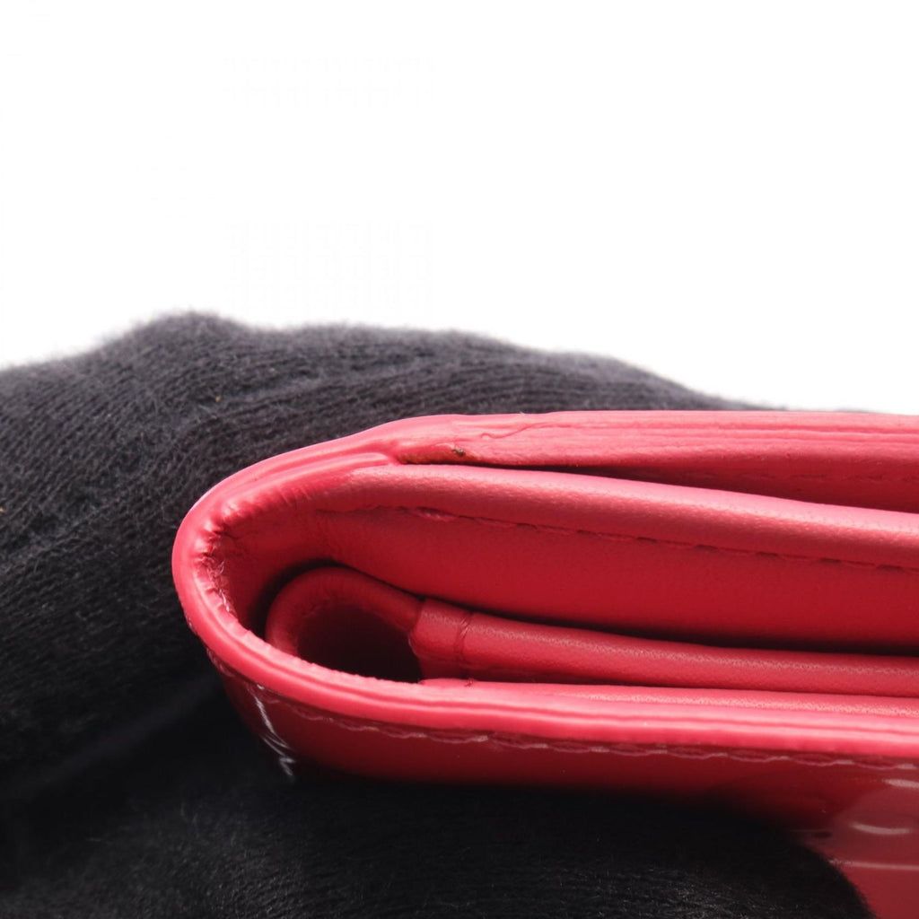 Louis Vuitton Hook Wallet Porte-Monnaie Billets Cult Cles Framboise Leather — view 8