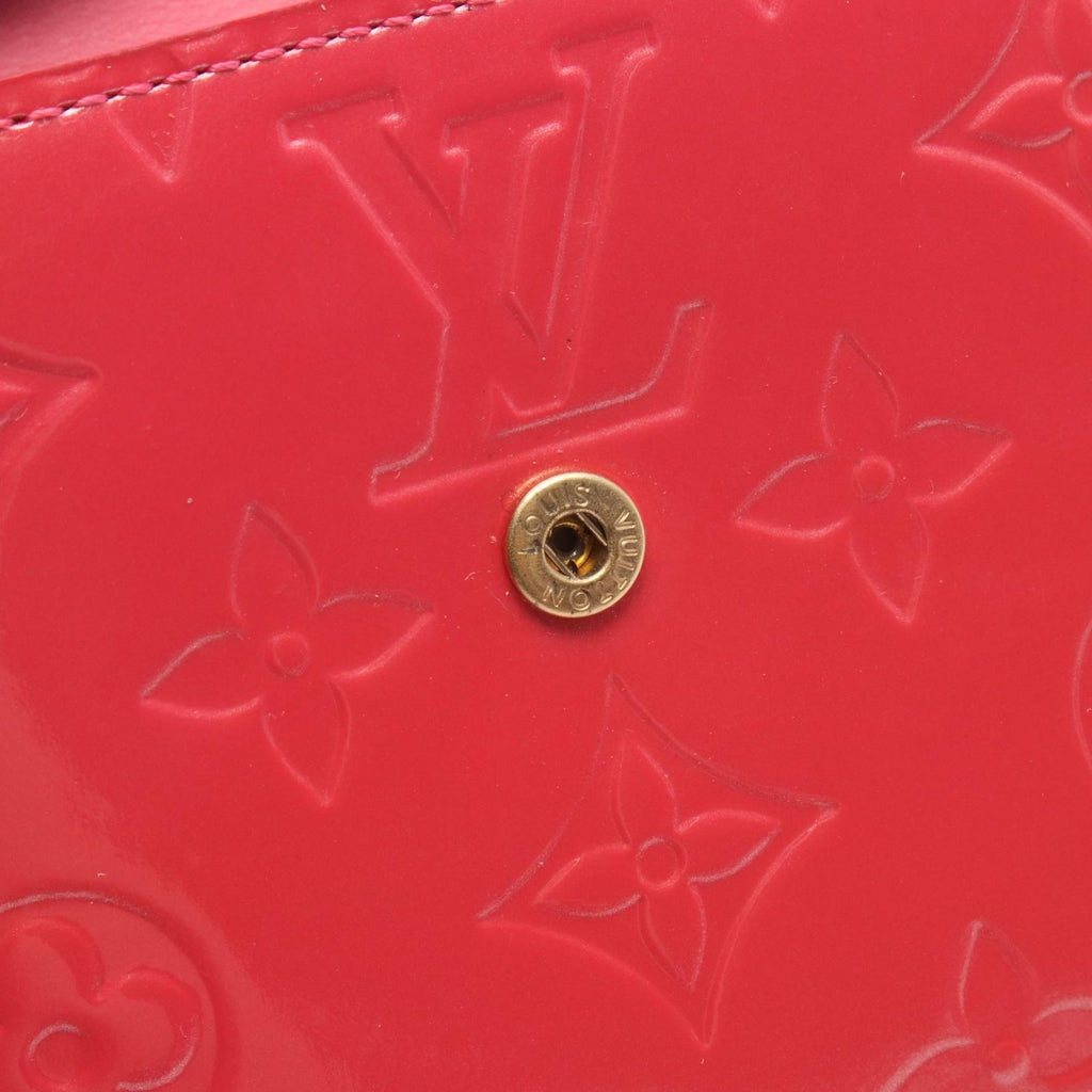 Louis Vuitton Hook Wallet Porte-Monnaie Billets Cult Cles Framboise Leather — view 7