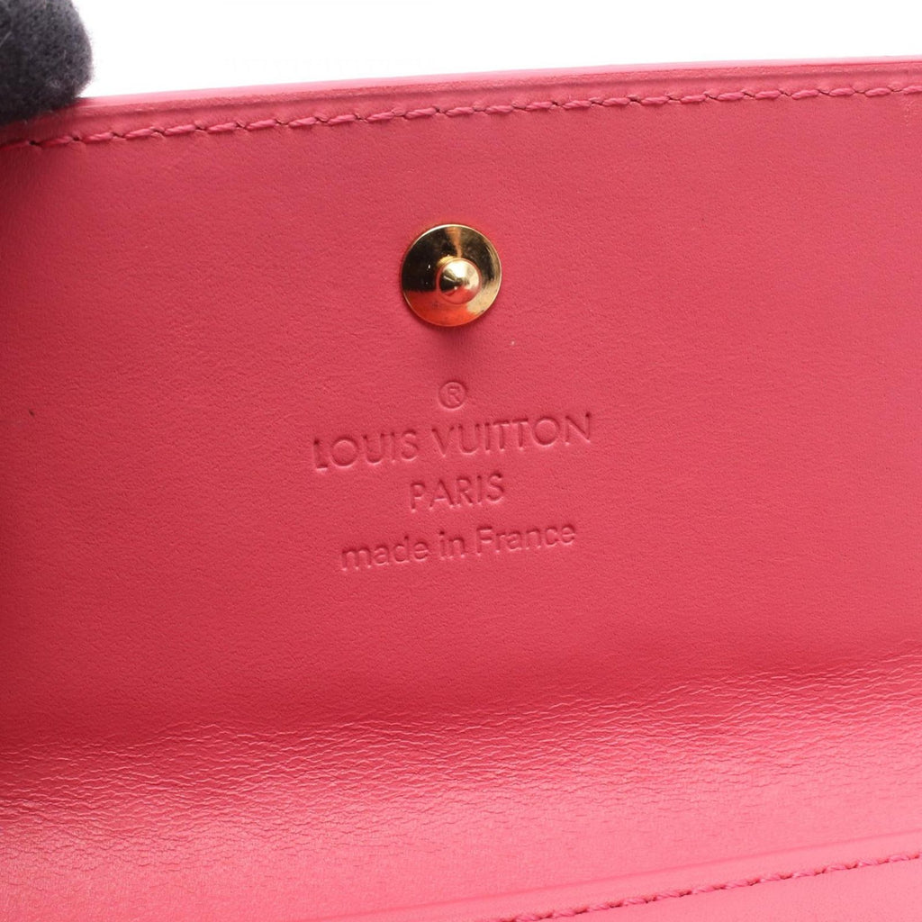 Louis Vuitton Hook Wallet Porte-Monnaie Billets Cult Cles Framboise Leather — view 5