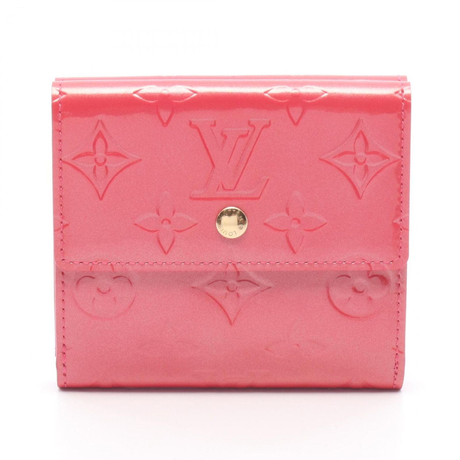 Louis Vuitton Hook Wallet Porte-Monnaie Billets Cult Cles Framboise Leather