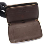 Louis Vuitton Round Wallet Zippy Organizer Damier Ebene Leather