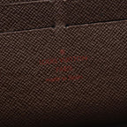 Louis Vuitton Round Wallet Zippy Organizer Damier Ebene Leather