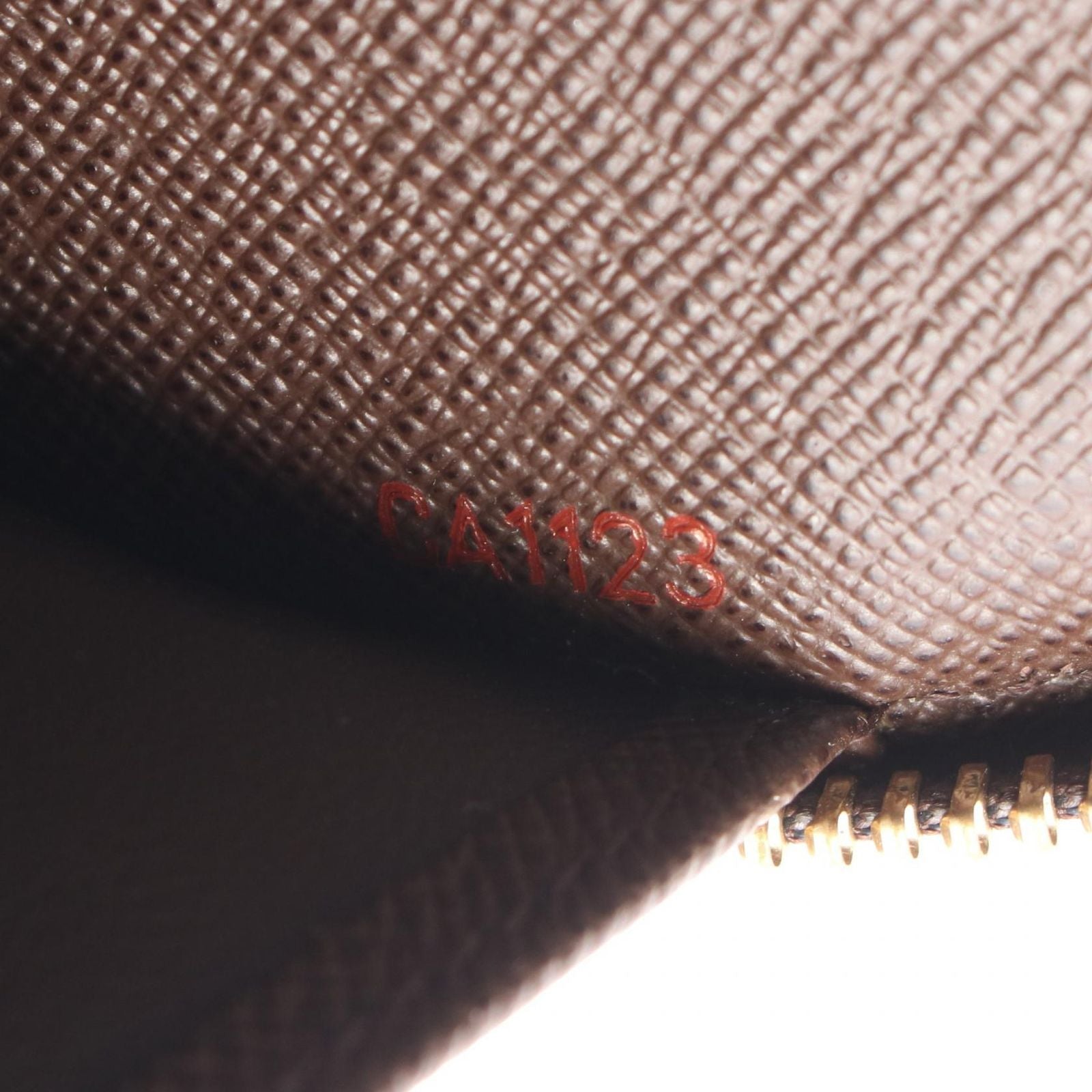 Louis Vuitton Round Wallet Zippy Organizer Damier Ebene Leather