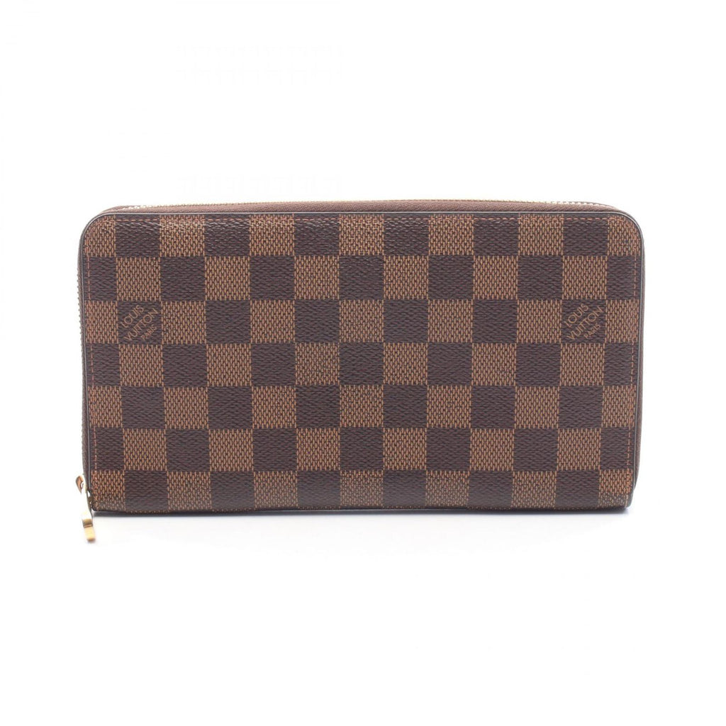 Louis Vuitton Round Wallet Zippy Organizer Damier Ebene Leather