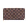 Louis Vuitton Round Wallet Zippy Organizer Damier Ebene Leather