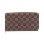 Louis Vuitton Round Wallet Zippy Organizer Damier Ebene Leather