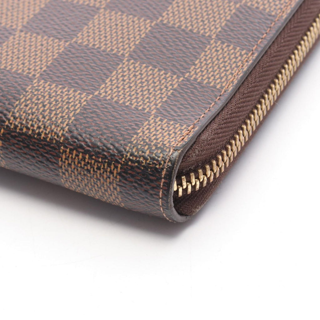 Louis Vuitton Round Wallet Zippy Organizer Damier Ebene Leather